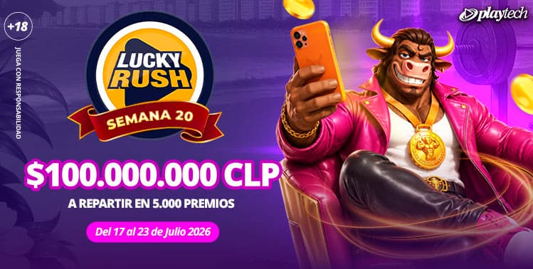 Promoción Lucky Rush por Playtech